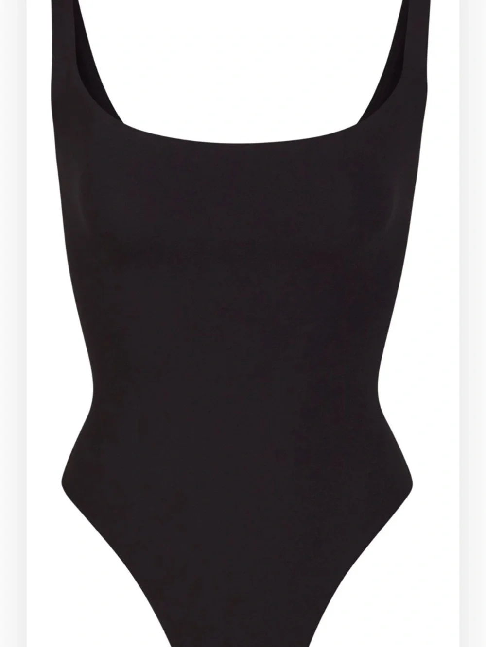 Skims Squareneck Bodysuit Onyx